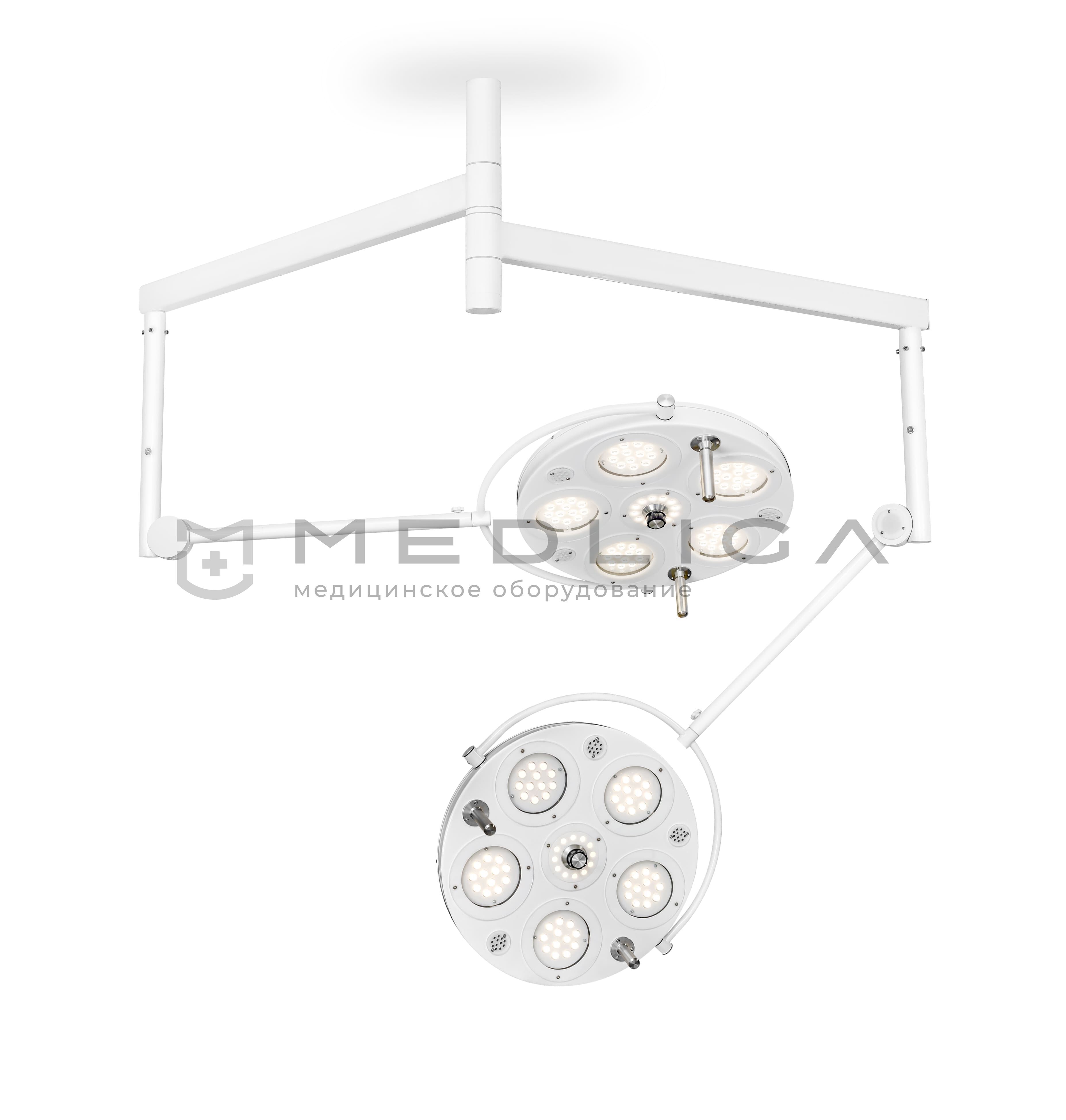 Медицинский двухкупольный хирургический светильник FotonFly 6М/6М