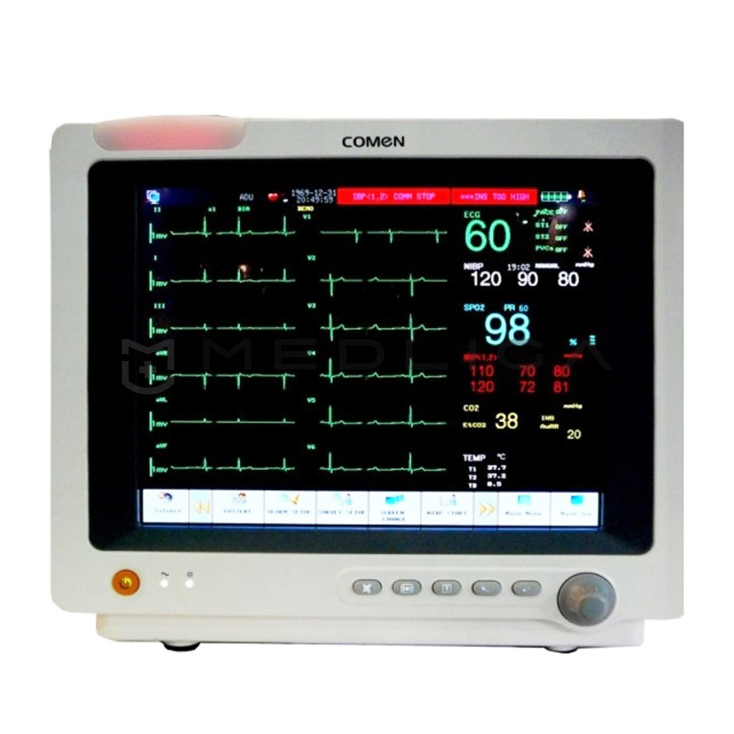Прикроватный монитор пациента COMEN STAR8000D - купить в Москве по выгодной  цене на MEDLIGA
