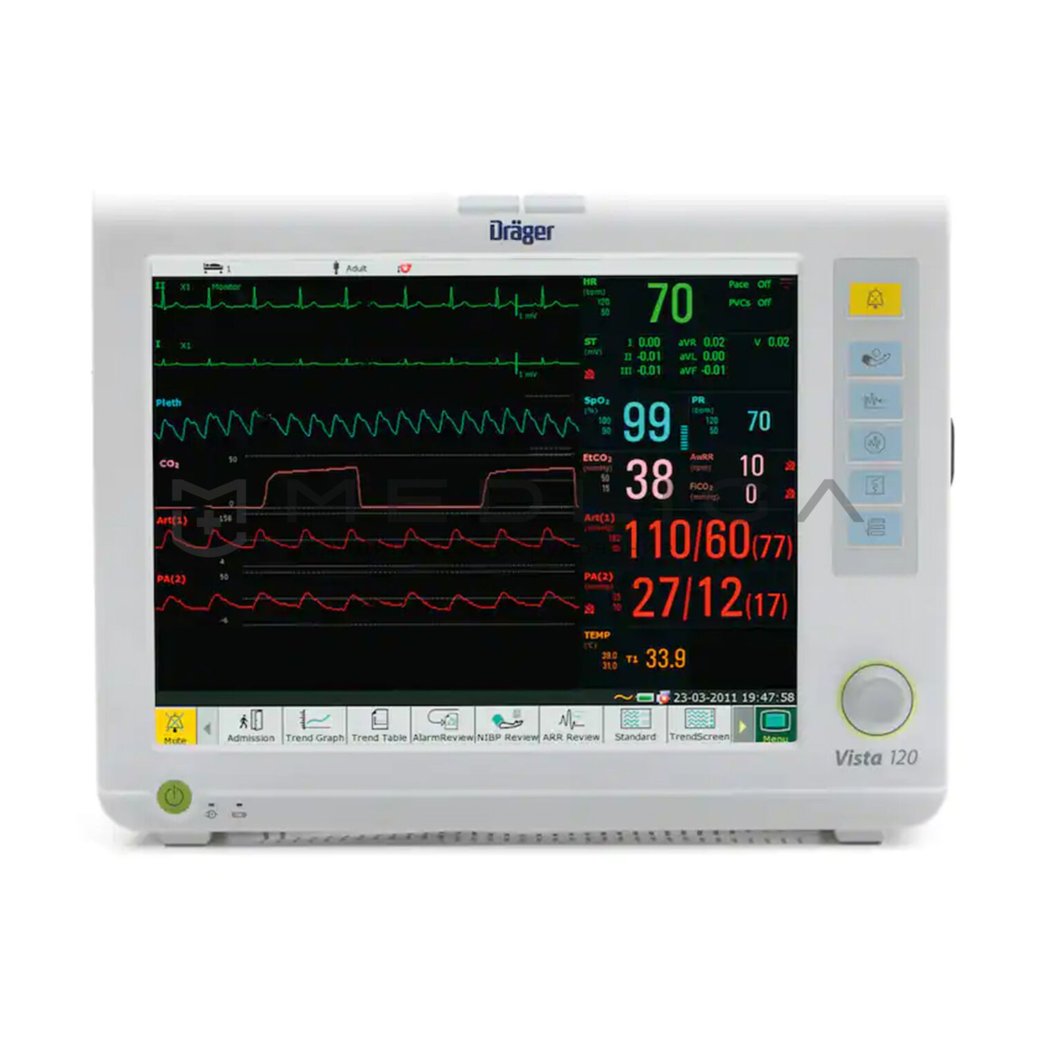 Универсальный монитор пациента Dräger Vista 120/120S - купить в Москве по  выгодной цене на MEDLIGA
