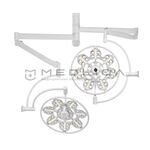 ЭМАЛЕД 500/500, Конструкция светильника: Потолочный двухкупольный