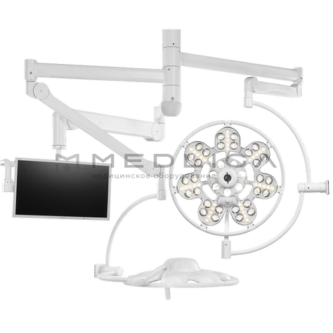 ЭМАЛЕД 500/500/X, Конструкция светильника: Двухкупольный с монитором и аварийным питанием