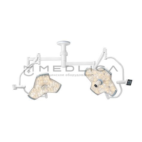 Mindray HyLED X9/X9, Конструкция светильника: Потолочный двухкупольный, MEDLIGA Mindray HyLED X9/X9, Конструкция светильника: Потолочный двухкупольный